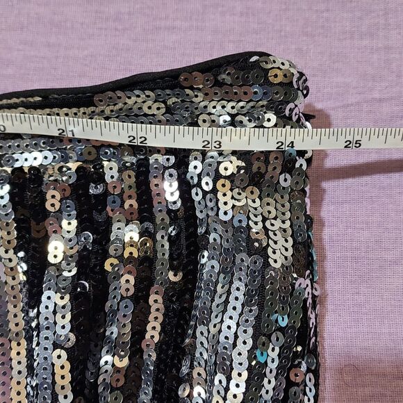 boohoo Plus Stripe Sequin Flare Trousers NWT - Picture 9 of 12